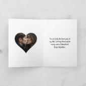 Teddibeer & Hart Persoonlijke Foto Valentijnsdag Kaart (Binnen)