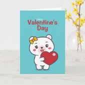 Teddibeer Illustratie Kaart (Gele Bloem)