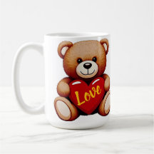 Teddibeer "Liefde" Valentijnsdag Keramische Mok
