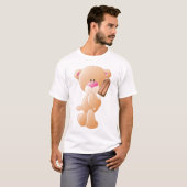Teddibeer met Chocolade Ijslolly T-shirt (Voorkant volledig)