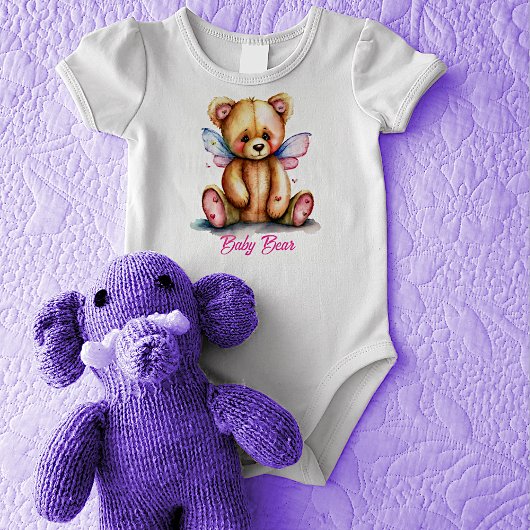 Teddibeer met vleugels babybeer romper