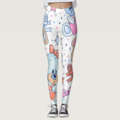 Teddibeer patroon leggings (Voorkant)