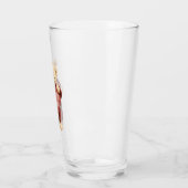Teddibeer Rode Hart Glas (Links)