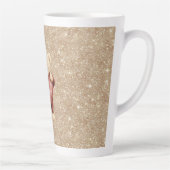 Teddibeer Rode Hart Gouden Glitters Latte Mok (Rechts)