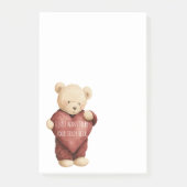 Teddibeer Rode Hart Post-it® Notes (Voorkant)