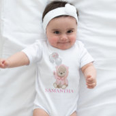 Teddibeer Roze Meisje Persoonlijk Romper