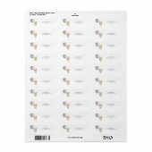 Teddibeerballonnen Etiket (Full Sheet)
