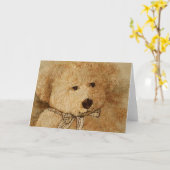 Teddie Beer Kaart (Gele Bloem)