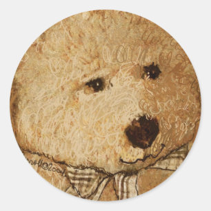 Teddie Beer Ronde Sticker