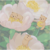 Teddies & Bloemen Illustratie Sticker (Voorkant)