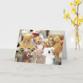 TEDDIES GROUP BIRTHDAY CARD KAART (Gele Bloem)
