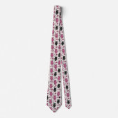 Teddies met Hartjes en Roze - Valentijn (4) Stropdas (Voorkant)