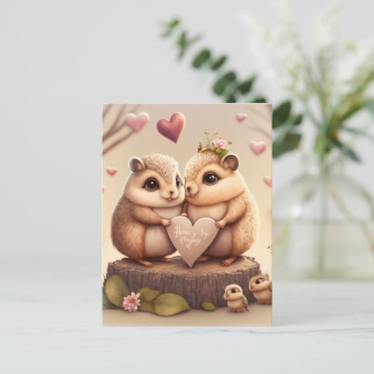 Teddies stripverhaal briefkaart (Staand voorkant)