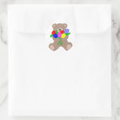 teddies tulpen ronde sticker (Tas)