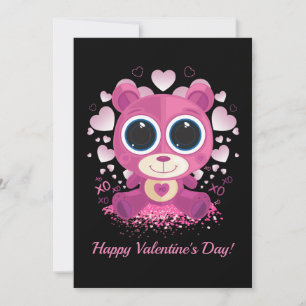 Teddies voor Valentijnsdag Feestdagenkaart
