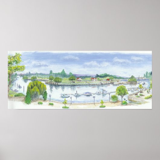 Teddington Lock Poster (Voorkant)