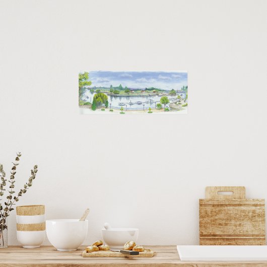 Teddington Lock Poster (Keuken)