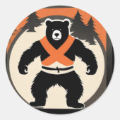 Teddy 22 ronde sticker (Voorkant)