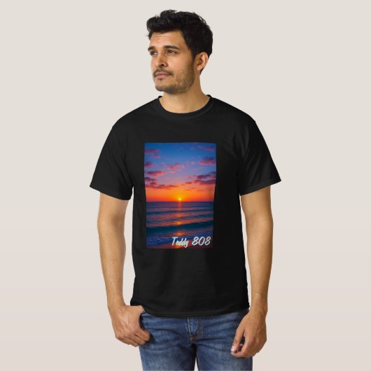 Teddy 808 Sun Rise tshirt (Voorkant volledig)