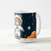 Teddy Astronaut Planeet Wandel Koffiemok (Voorkant rechts)