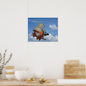 Teddy auf Reisen Poster (Keuken)