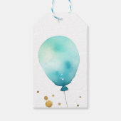 Teddy baby shower dank u gunst cadeaulabel (Achterkant)