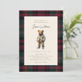  teddy-Baby shower Kaart (Staand voorkant)