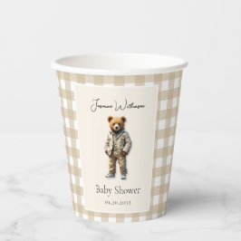 teddy-Baby shower Papieren Bekers
