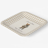  teddy-Baby shower Papieren Bordje (Gebogen)