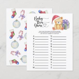Teddy - Baby Spel. Baby Shower Spel