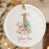 Teddy Baby's eerste kerst Keramisch Ornament