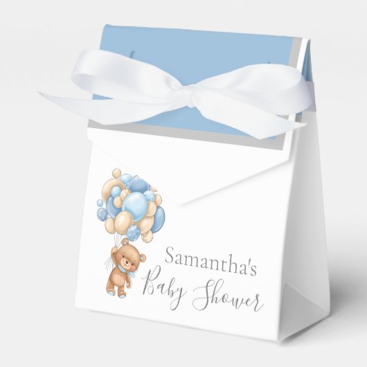 Teddy Balloon Barly Wait Favor Box Bedankdoosjes (Voorkant Zijde)