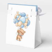 Teddy Balloon Bearly Wacht op Birthday Boy Favor B Bedankdoosjes (Achterkant)