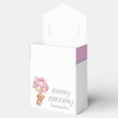 Teddy Balloon Bearly Wait Birthday Girl Favor Box Bedankdoosjes (Geopend)