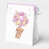 Teddy Balloon Bearly Wait Birthday Girl Favor Box Bedankdoosjes (Achterkant)