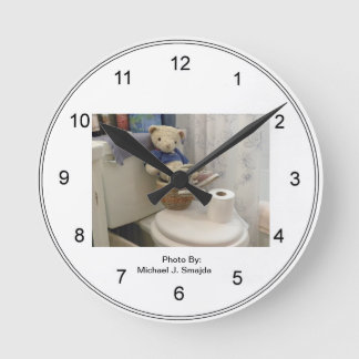 Teddy Bathroom Clock Ronde Klok