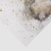 Teddy Bear 23 Waterverf Ontkoppeling 15 x 20 Tissuepapier (Detail)