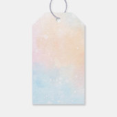 “Teddy Bear 2nd Birthday | Cute Balloons & Rainbow Cadeaulabel (Achterkant)