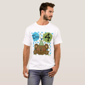 Teddy Bear 4e verjaardag T-shirts en geschenken (Voorkant volledig)