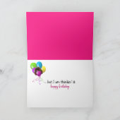 Teddy Bear 50th Birthday Humor Kaart (Binnen)