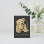  Teddy Bear Aangepaste Visitekaartjes (Staand voorkant)