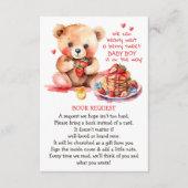 Teddy Bear Aardbei Pannenkoek Brunch Boek Aanvraag Informatiekaartje (Voorkant)
