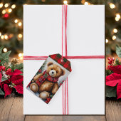Teddy Bear Add Names Christmas Cadeaulabel
