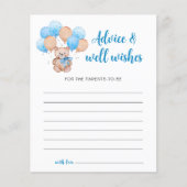 Teddy Bear advies Kaart (Voorkant)