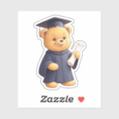Teddy Bear-Afstuderen Sticker (Vel)