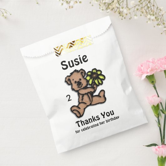 Teddy Bear Age Bedankt Bedankzakje (Gezegeld)