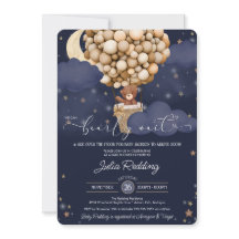 Teddy Bear Air Ballon Twinkelende Ster Baby Shower