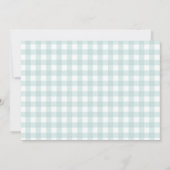 Teddy Bear Airplane Boy Baby shower Foto Kaart (Achterkant)