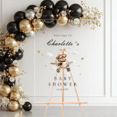 Teddy Bear & Airplane Welkom Baby shower Acryl Bord