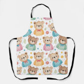 Teddy bear and flowers schort (Voorkant)